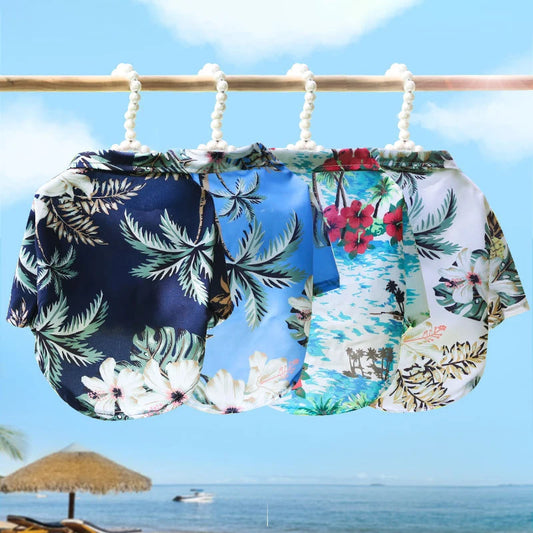 Hawaiian Dog Shirt – Breathable Summer Outfit for Small Dogs